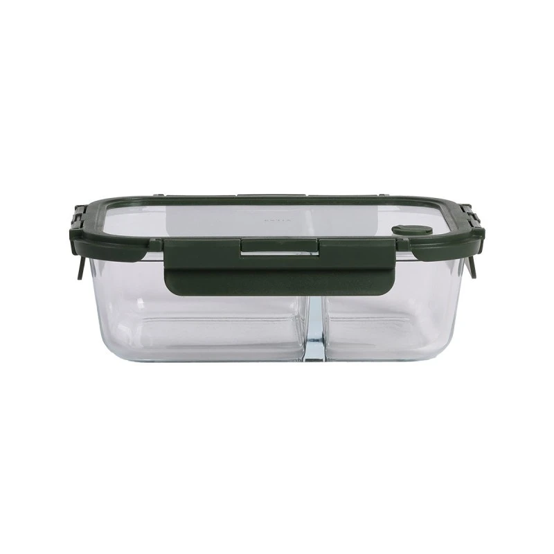 ESTIA ΦΑΓΗΤΟΔΟΧΕΙΟ CLICK&amp;SEAL 2 ΘΕΣΕΩΝ ΜΕ ΑΕΡΑΓΩΓΟ 1460ml OLIVE