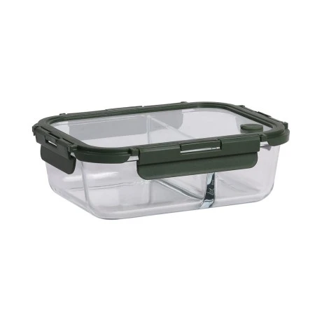 ESTIA ΦΑΓΗΤΟΔΟΧΕΙΟ CLICK&amp;SEAL 2 ΘΕΣΕΩΝ ΜΕ ΑΕΡΑΓΩΓΟ 1460ml OLIVE