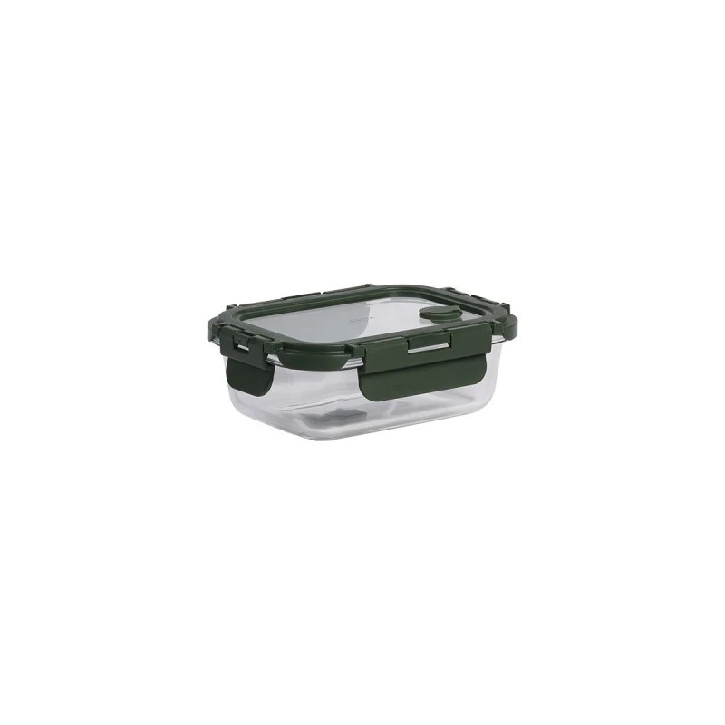 LUNCH BOX CLICK&amp;SEAL 370ml 14.5x10.5x4.7cm OLIVE