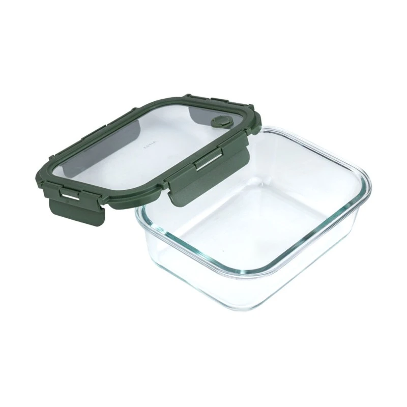 LUNCH BOX CLICK&amp;SEAL 1510ml 22.1x16.5x6.6cm OLIVE