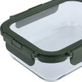 LUNCH BOX CLICK&amp;SEAL 1510ml 22.1x16.5x6.6cm OLIVE