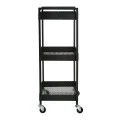 ORGANIZATION TROLLEY MODUS METALLIC 3-TIER BLACK