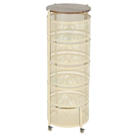 ORGANIZATION TROLLEY ALLURE METALLIC WITH 5 DRAWERS IVORY