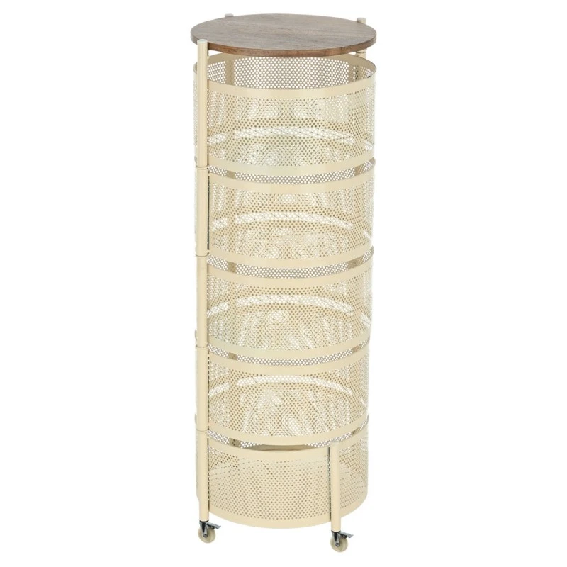 ORGANIZATION TROLLEY ALLURE METALLIC WITH 5 DRAWERS IVORY