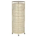 ORGANIZATION TROLLEY ALLURE METALLIC WITH 5 DRAWERS IVORY