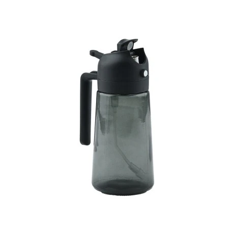OIL GLASS DISPENSER WITH POURING SPOUT AND MIST 400ML GREY