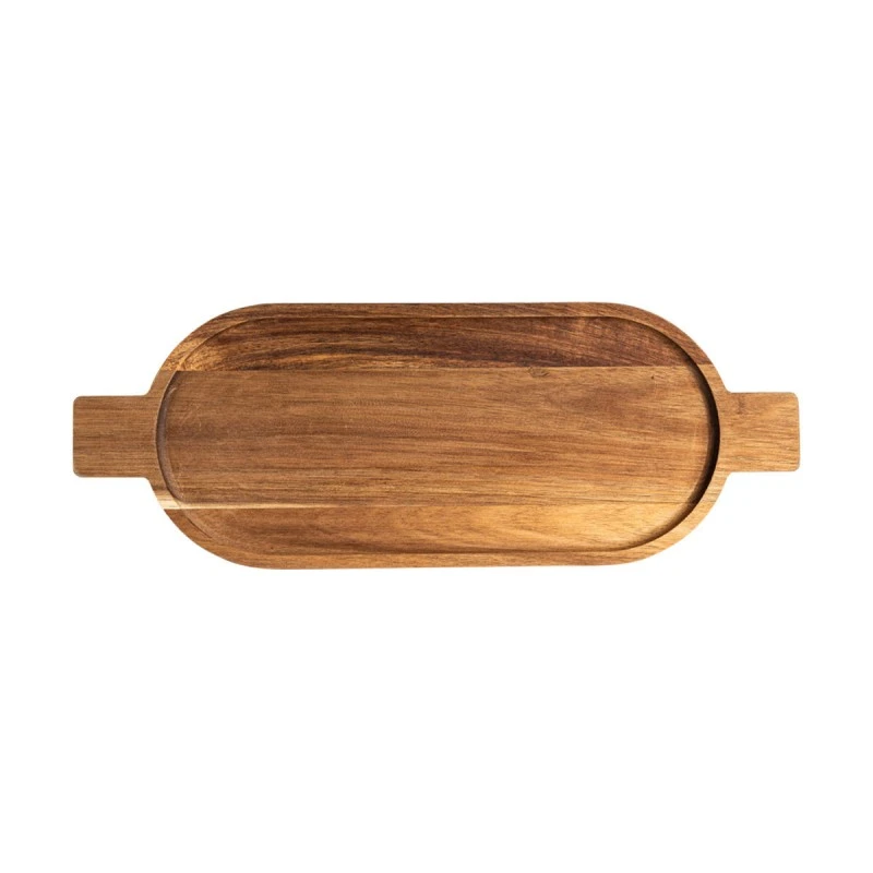 SERVING PLATE ALLURE 49x18x2cm OVAL WITH HANDLES