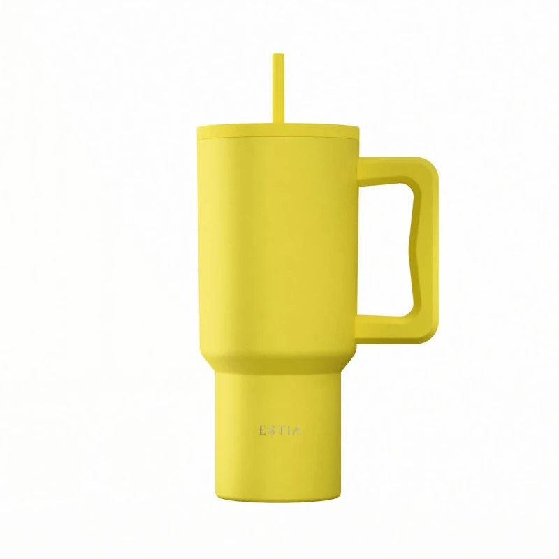 ESTIA ΘΕΡΜΟΣ STRAW TUMBLER XL SAVE THE AEGEAN 900ml SUNBEAM