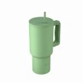 INSULATED STRAW TUMBLER XL SAVE THE AEGEAN 900ml PINE