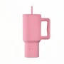 INSULATED STRAW TUMBLER XL SAVE THE AEGEAN 900ml ROSE