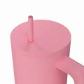 INSULATED STRAW TUMBLER XL SAVE THE AEGEAN 900ml ROSE