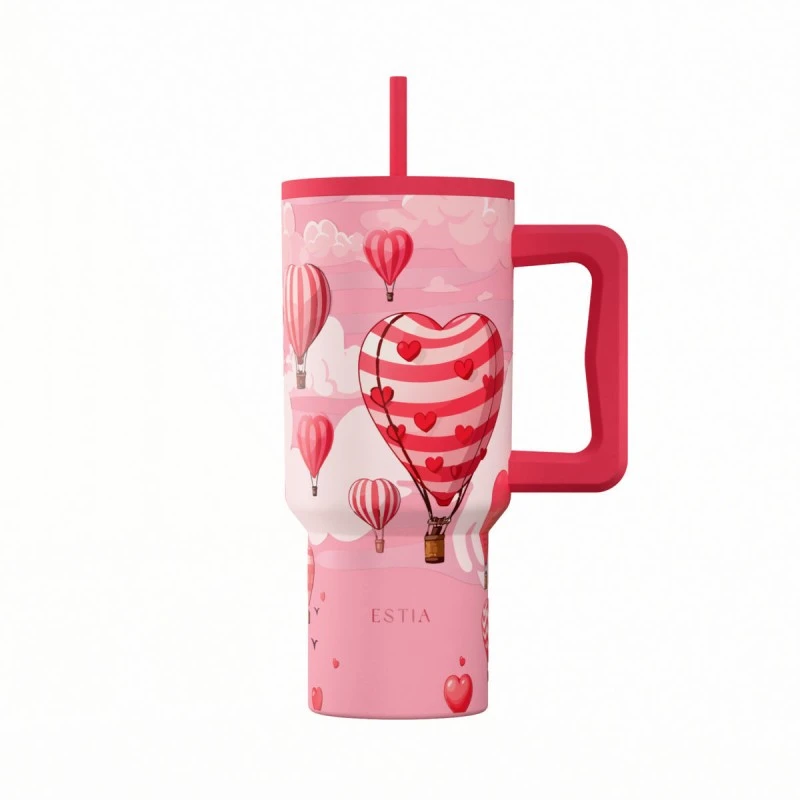 INSULATED STRAW TUMBLER XL SAVE THE AEGEAN 900ml LOVE ASCEND