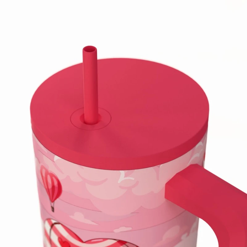INSULATED STRAW TUMBLER XL SAVE THE AEGEAN 900ml LOVE ASCEND