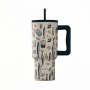 INSULATED STRAW TUMBLER XL SAVE THE AEGEAN 900ml SALT LIFE