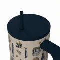 INSULATED STRAW TUMBLER XL SAVE THE AEGEAN 900ml SALT LIFE