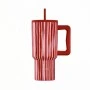 INSULATED STRAW TUMBLER XL SAVE THE AEGEAN 900ml VIVA STRIPE
