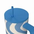 ESTIA ΘΕΡΜΟΣ STRAW TUMBLER XL SAVE THE AEGEAN 900ml OCEAN WAVES