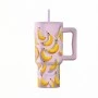 INSULATED STRAW TUMBLER XL SAVE THE AEGEAN 900ml BANANA MOOD