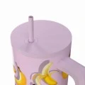 INSULATED STRAW TUMBLER XL SAVE THE AEGEAN 900ml BANANA MOOD