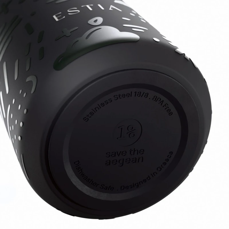 INSULATED FLOW SAVE THE AEGEAN 500ml NOIR ECHO