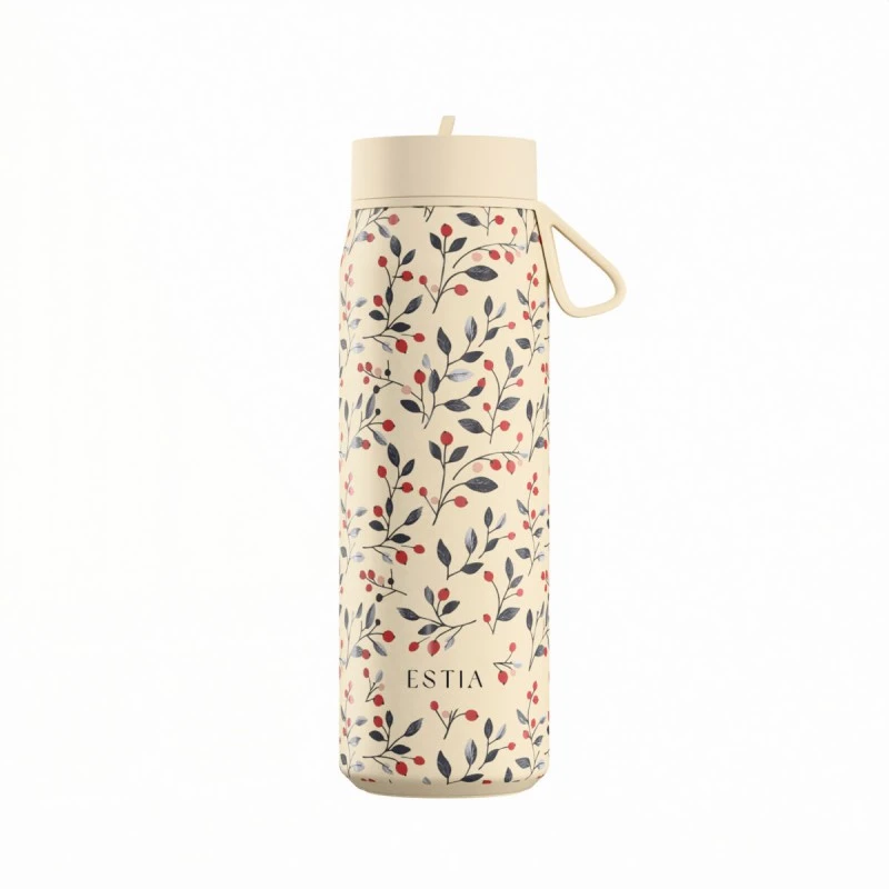 INSULATED PULSE SAVE THE AEGEAN 500ml BLOOM BEIGE