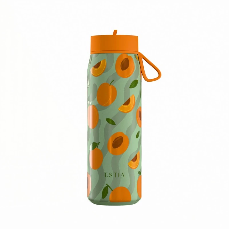 INSULATED PULSE SAVE THE AEGEAN 500ml PEACH GARDEN