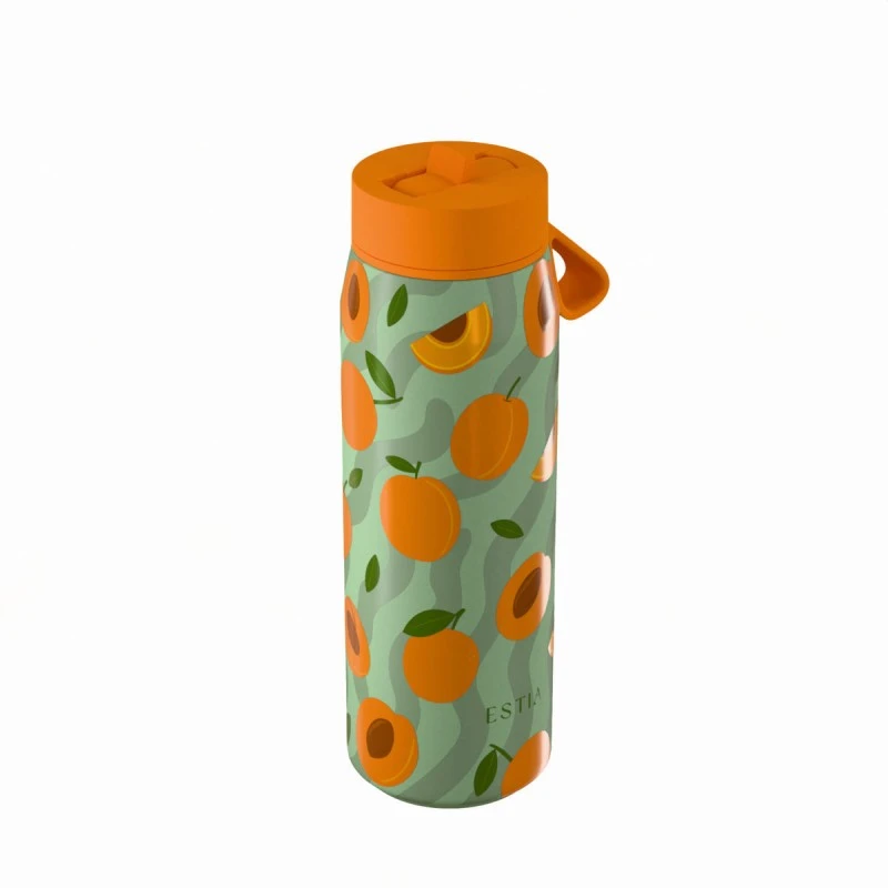 INSULATED PULSE SAVE THE AEGEAN 500ml PEACH GARDEN