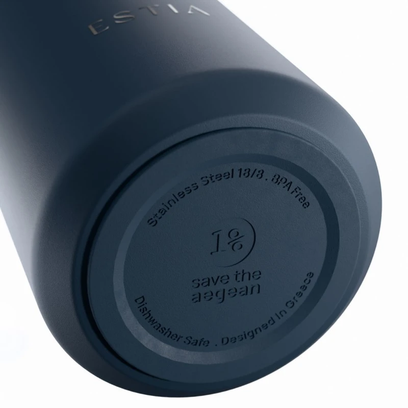 INSULATED LENS SAVE THE AEGEAN 500ml INDIGO