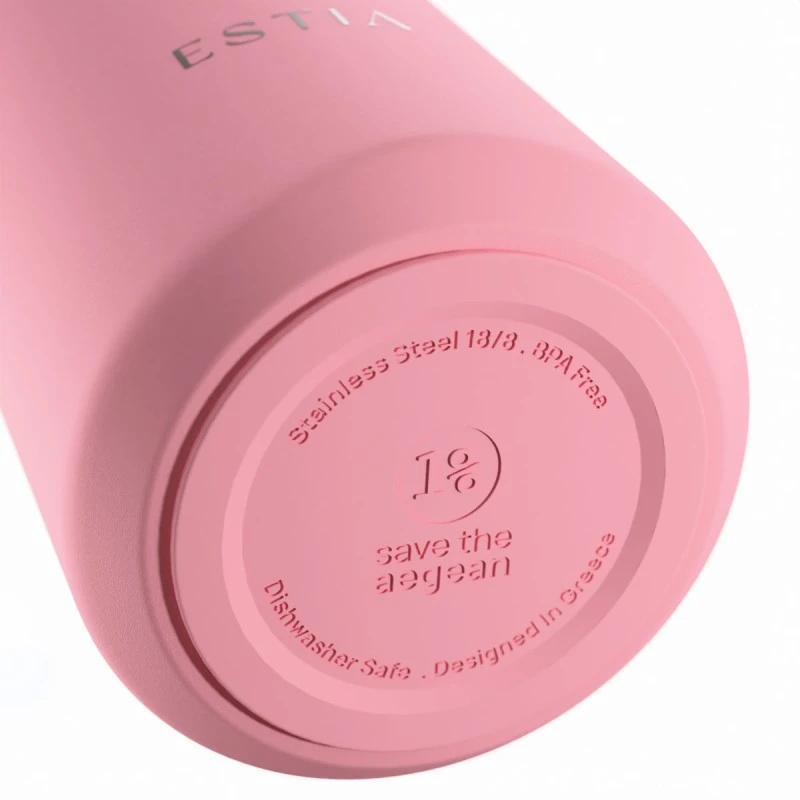 INSULATED LENS SAVE THE AEGEAN 500ml ROSE