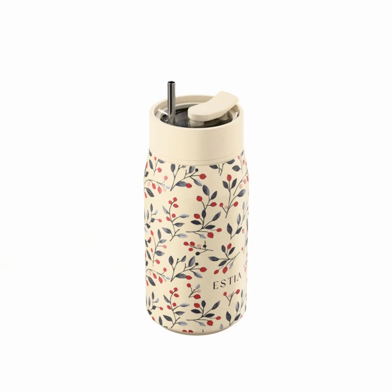 ESTIA ΘΕΡΜΟΣ LENS SAVE THE AEGEAN 360ml BLOOM BEIGE