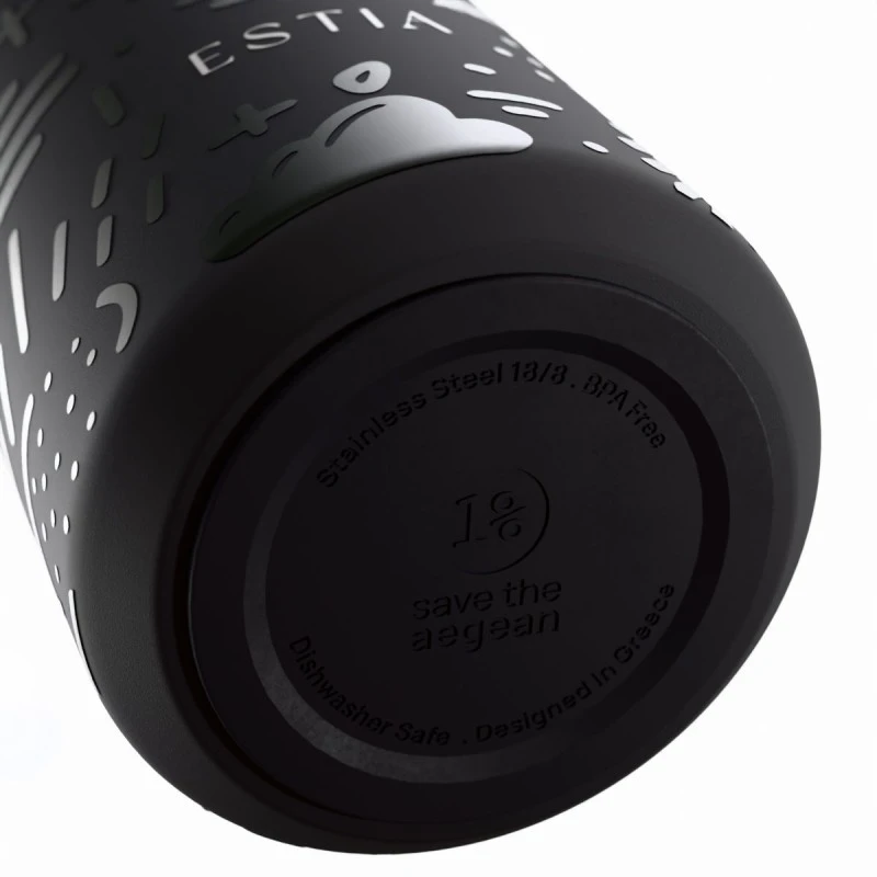 INSULATED LENS SAVE THE AEGEAN 360ml NOIR ECHO