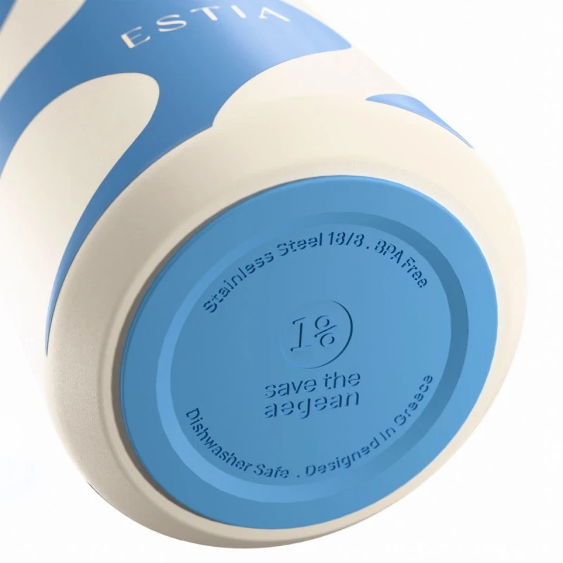 INSULATED LENS SAVE THE AEGEAN 360ml OCEAN WAVES