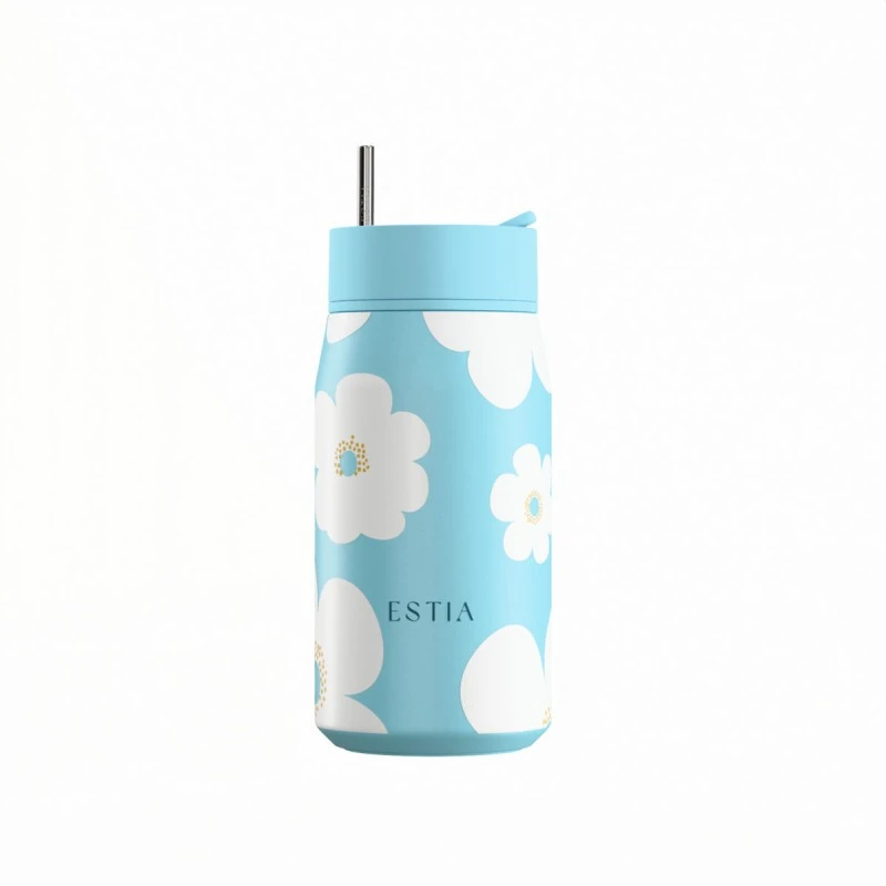 ESTIA ΘΕΡΜΟΣ LENS SAVE THE AEGEAN 360ml BLUE DAISY