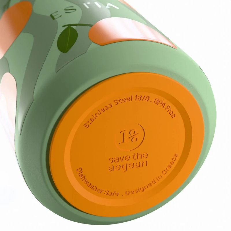 INSULATED LENS SAVE THE AEGEAN 360ml PEACH GARDEN