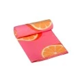 BEACH TOWEL MICROFIBER WITH POUCH ORANGE POP