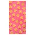 BEACH TOWEL MICROFIBER WITH POUCH ORANGE POP