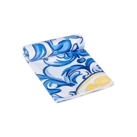 BEACH TOWEL MICROFIBER WITH POUCH AMALFI COAST