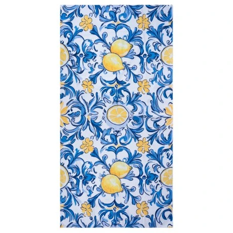 BEACH TOWEL MICROFIBER WITH POUCH AMALFI COAST