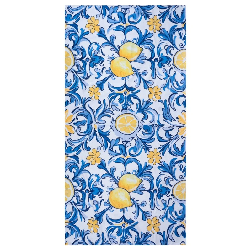 BEACH TOWEL MICROFIBER WITH POUCH AMALFI COAST