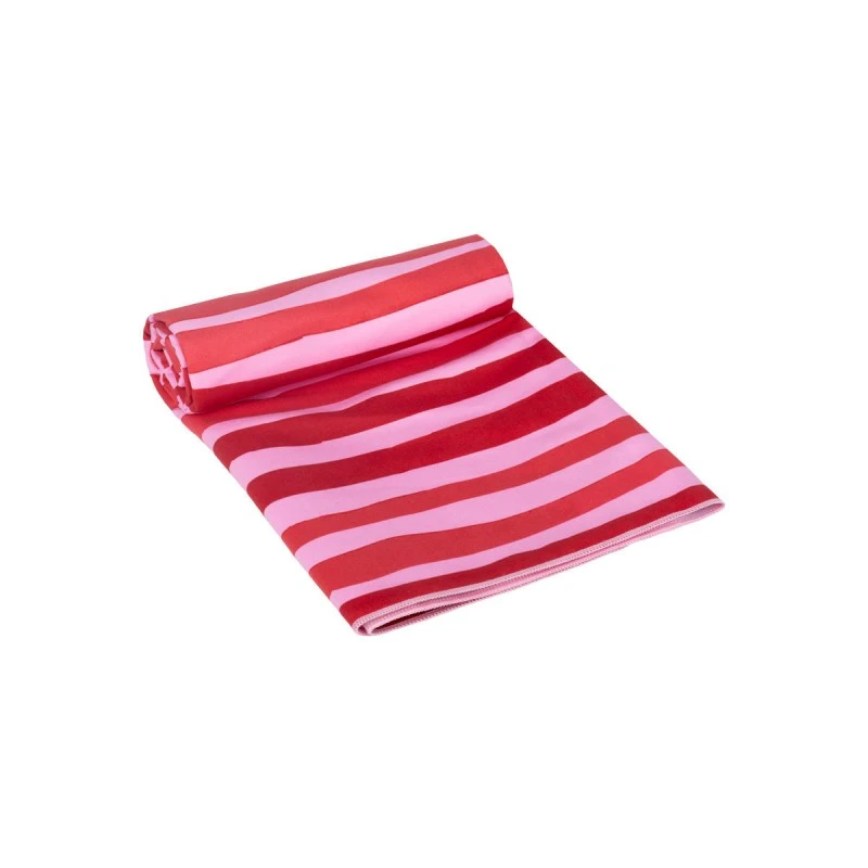 BEACH TOWEL MICROFIBER WITH POUCH VIVA STRIPE