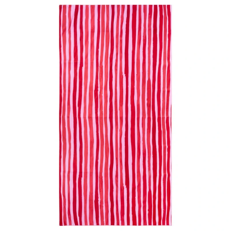 BEACH TOWEL MICROFIBER WITH POUCH VIVA STRIPE