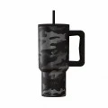 ESTIA ΘΕΡΜΟΣ STRAW TUMBLER XL SAVE THE AEGEAN 900ml DARK CAMO