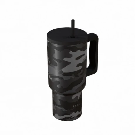 INSULATED STRAW TUMBLER XL SAVE THE AEGEAN 900ml DARK CAMO