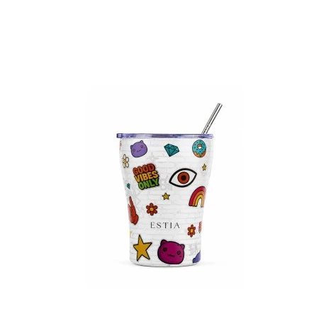 INSULATED COFFEE MUG SAVE THE AEGEAN 350ml URBAN VIBES