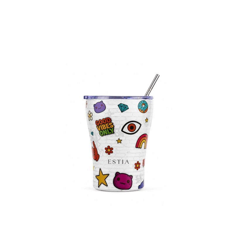 INSULATED COFFEE MUG SAVE THE AEGEAN 350ml URBAN VIBES