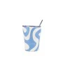 INSULATED COFFEE MUG SAVE THE AEGEAN 350ml OCEAN WAVES