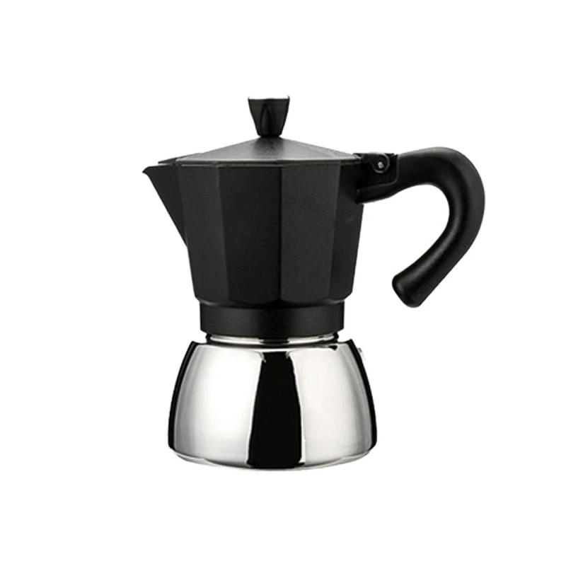 ALUMINIUM MOKA POT GRANO 150ml BLACK