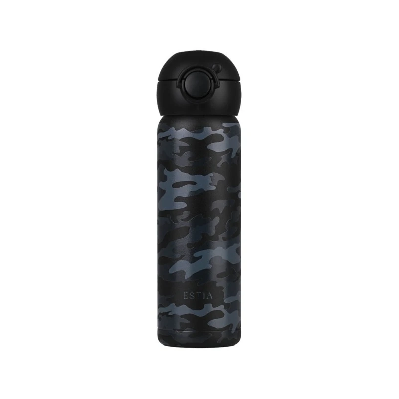 INSULATED KIDS BOTTLE HANDY BOTTLE SAVE THE AEGEAN 470ml DARK CAMO