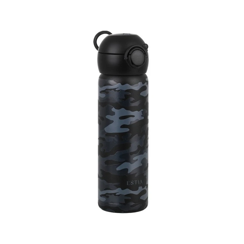 INSULATED KIDS BOTTLE HANDY BOTTLE SAVE THE AEGEAN 470ml DARK CAMO