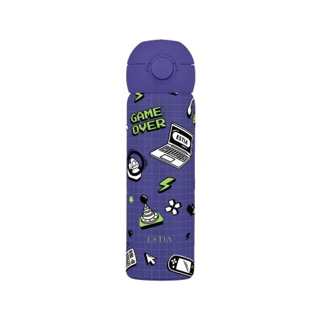 INSULATED KIDS BOTTLE HANDY BOTTLE SAVE THE AEGEAN 470ml GAME OVER